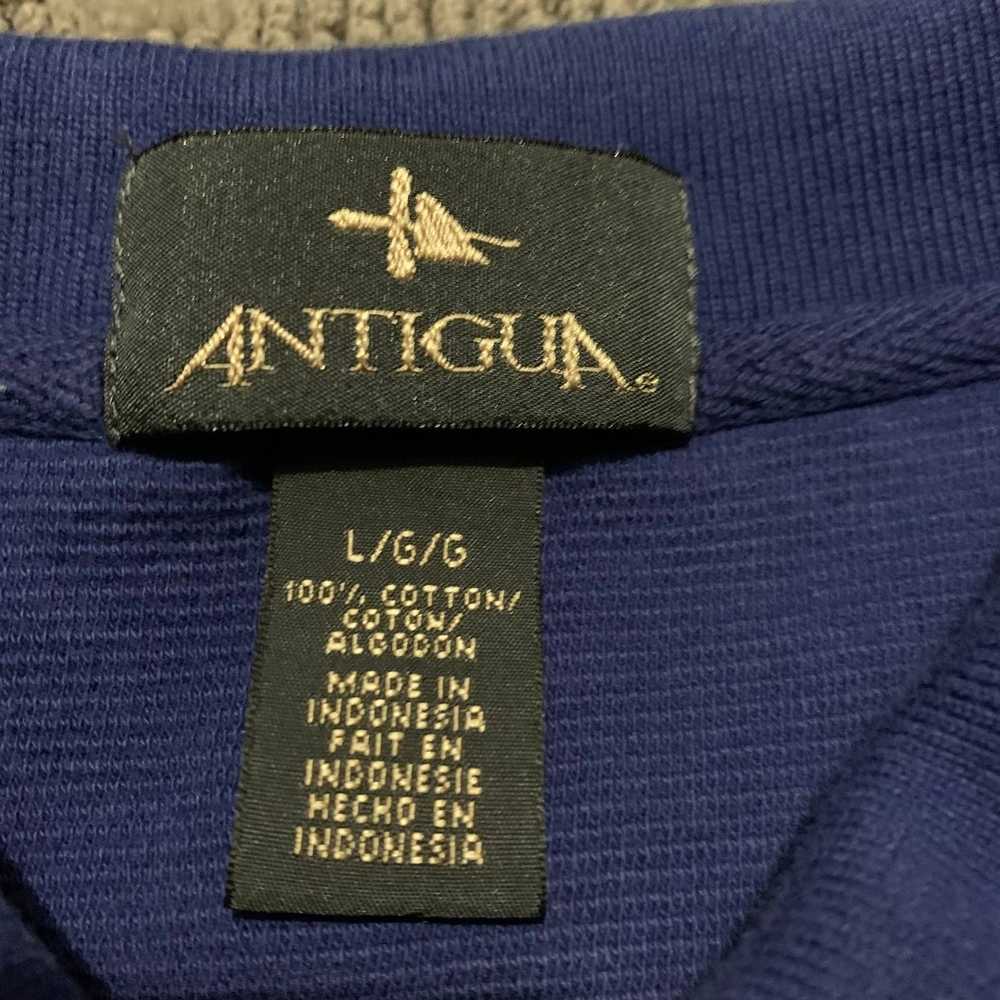 Antigua Vintage Chicago Cubs Blue Polo Short Slee… - image 3