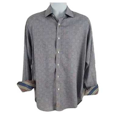 Thomas Dean Thomas Dean Button Shirt Contrast Flip