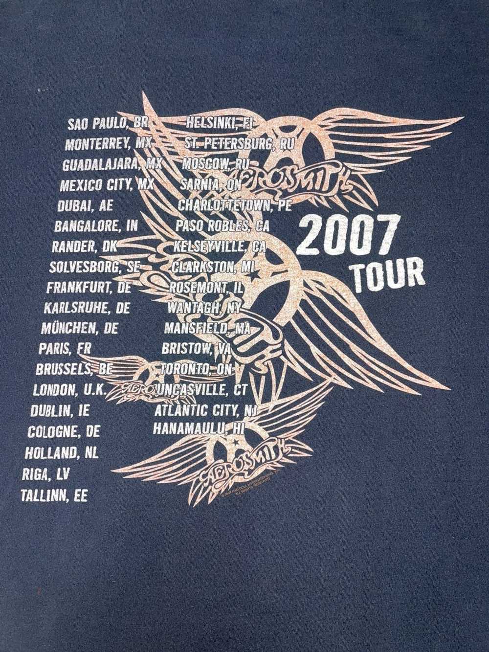 Band Tees × Vintage 2007 Aerosmith Tour tee - image 7