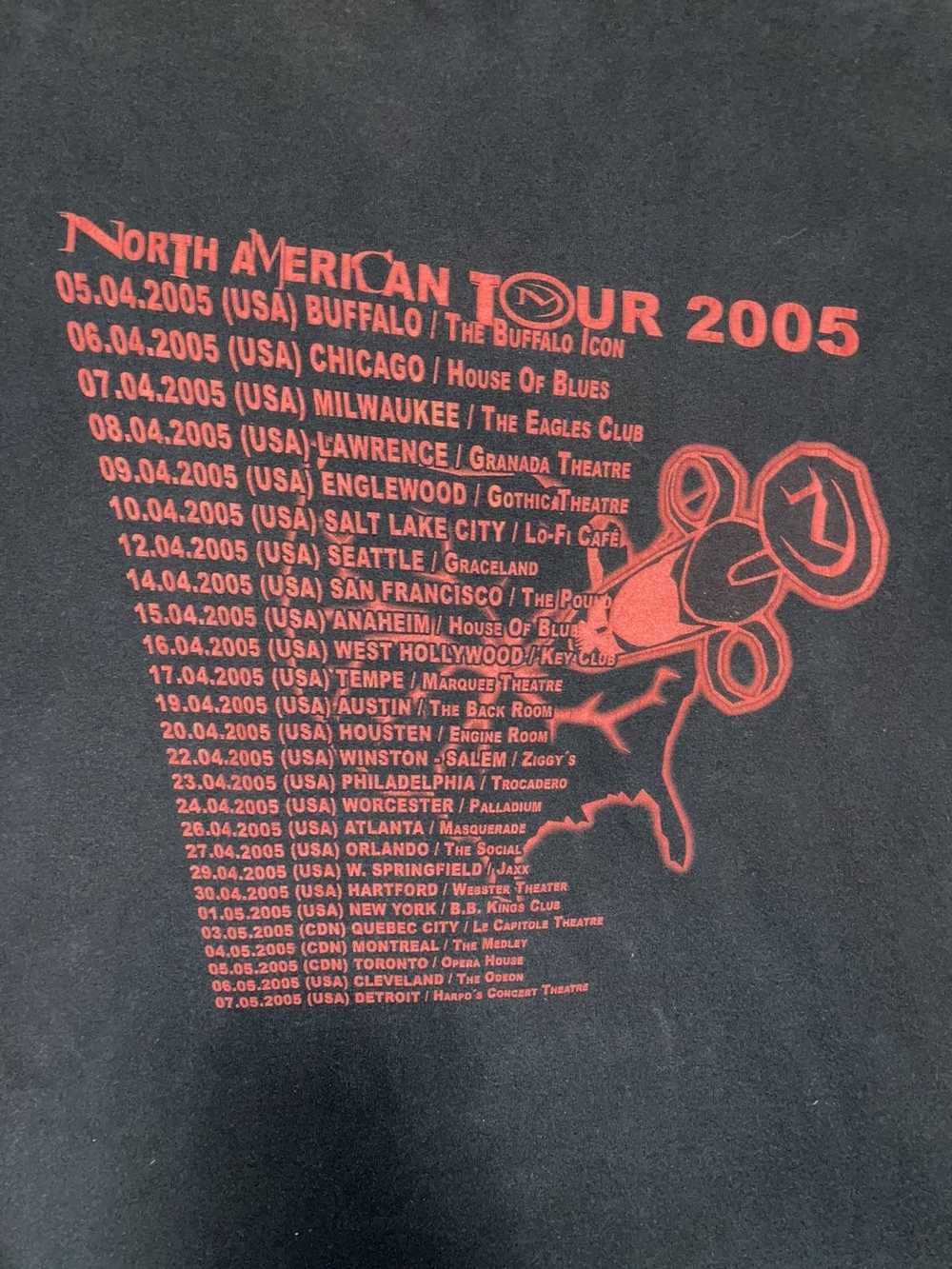 Band Tees × Vintage 2005 MNEMIC North American To… - image 7