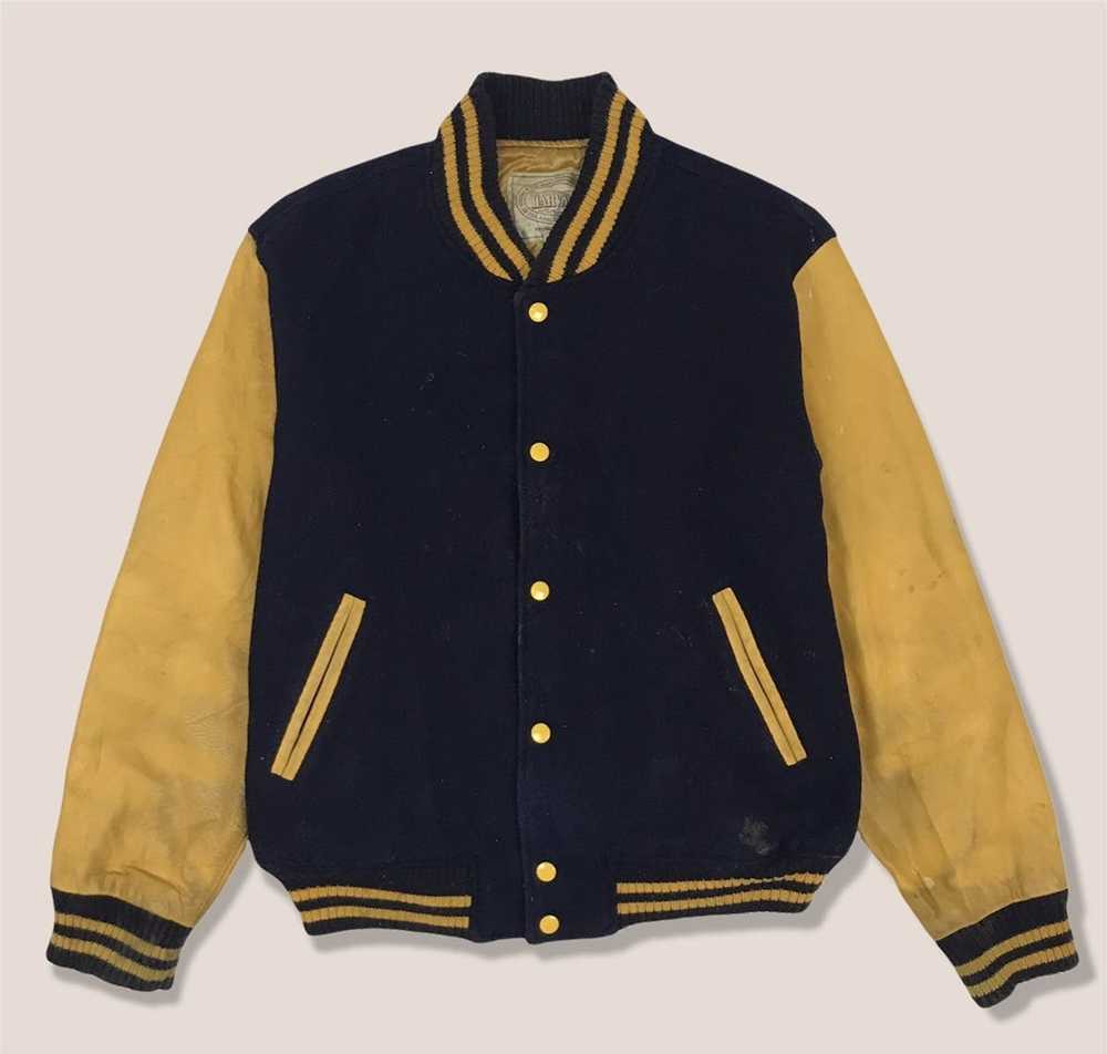 Harvard × Varsity Jacket × Vintage Vintage Havard Var… - Gem