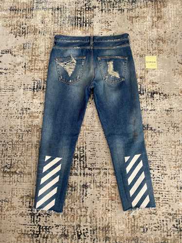 Off-White Off White Distressed / Rework Jeans