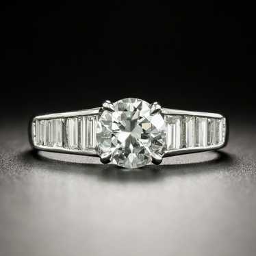 Estate .97 Carat Diamond Engagement Ring - GIA F V