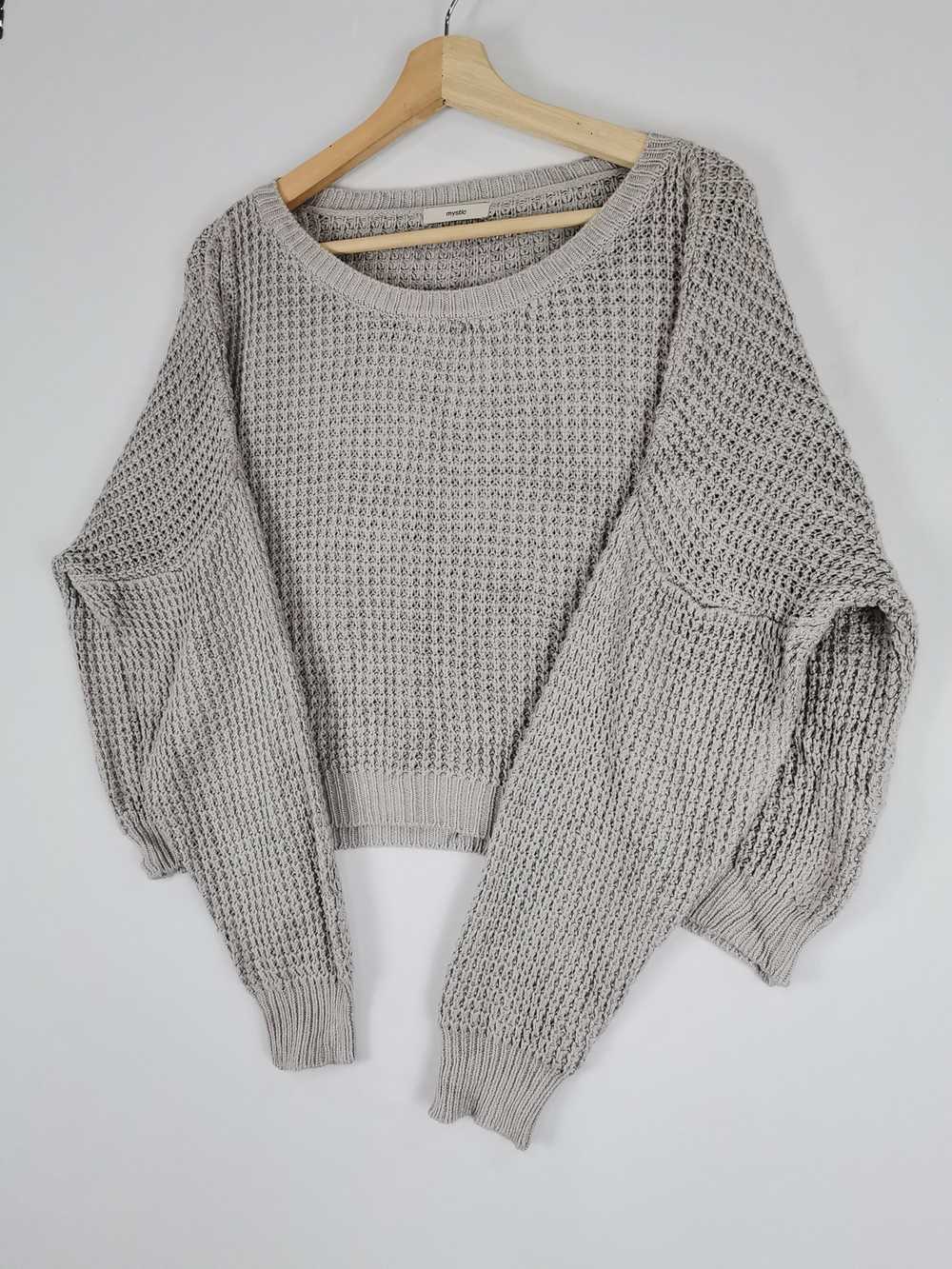 Handknit × Japanese Brand Vintage Top Sleeve Knit… - image 3