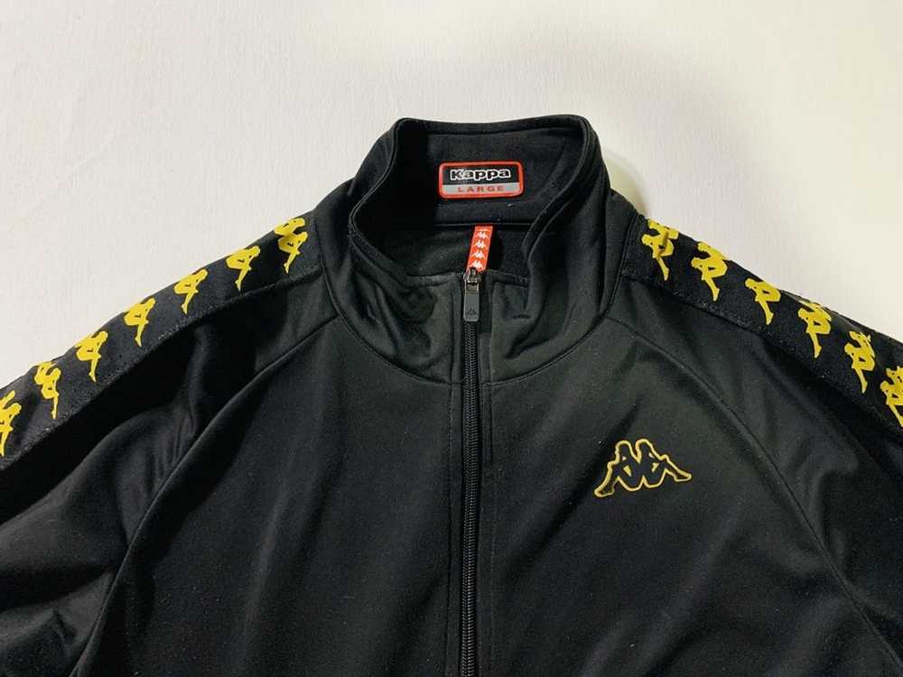 Kappa Kappa Tracksuit Jacket (Black & Gold) - image 1