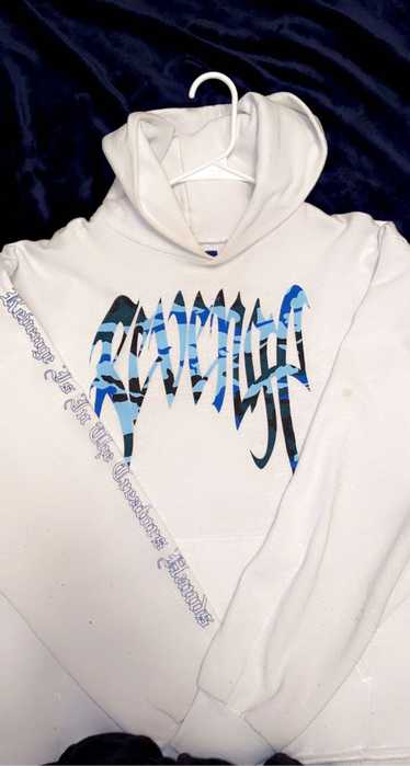 Revenge Revenge Blue Camo white hoodie