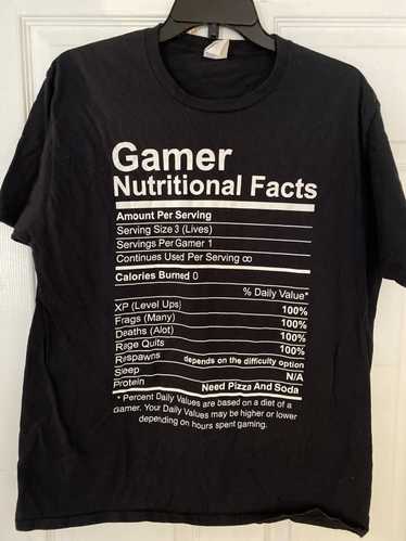 Post & Co Gamer nutritional facts T-shirt