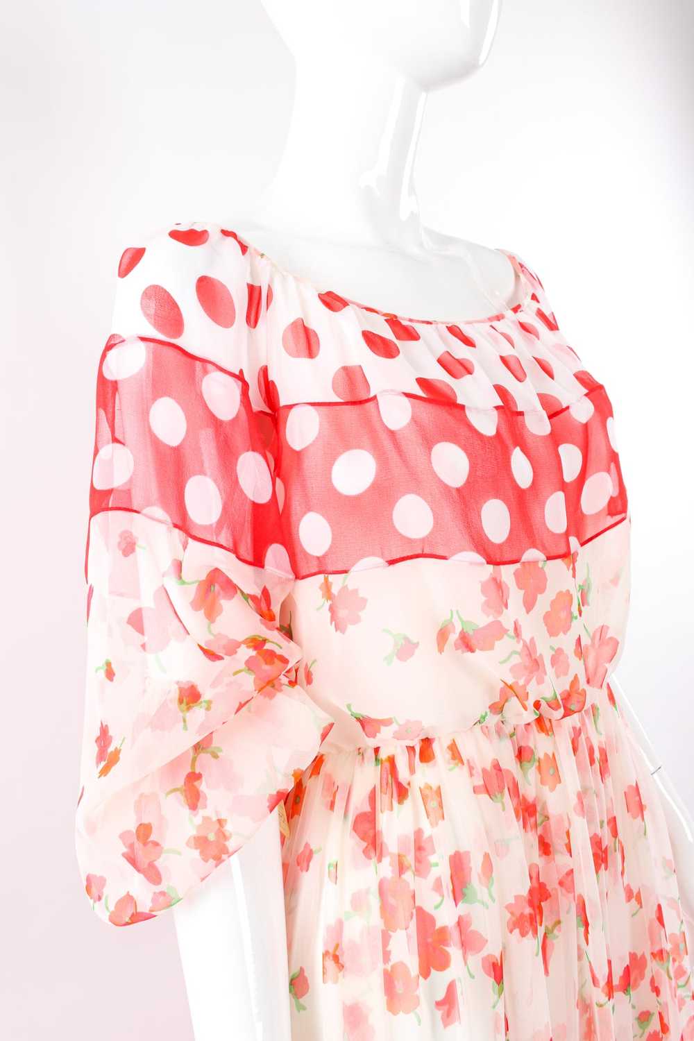 MIGNON Blooming Polka Dot Dress - image 4