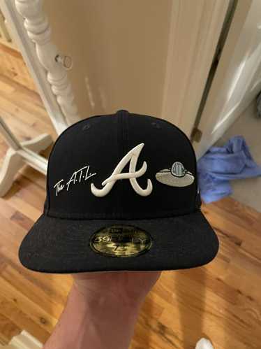 Men's Atlanta Braves New Era White 2021 Turn Back The Clock Hank Aaron  59FIFTY Fitted Hat