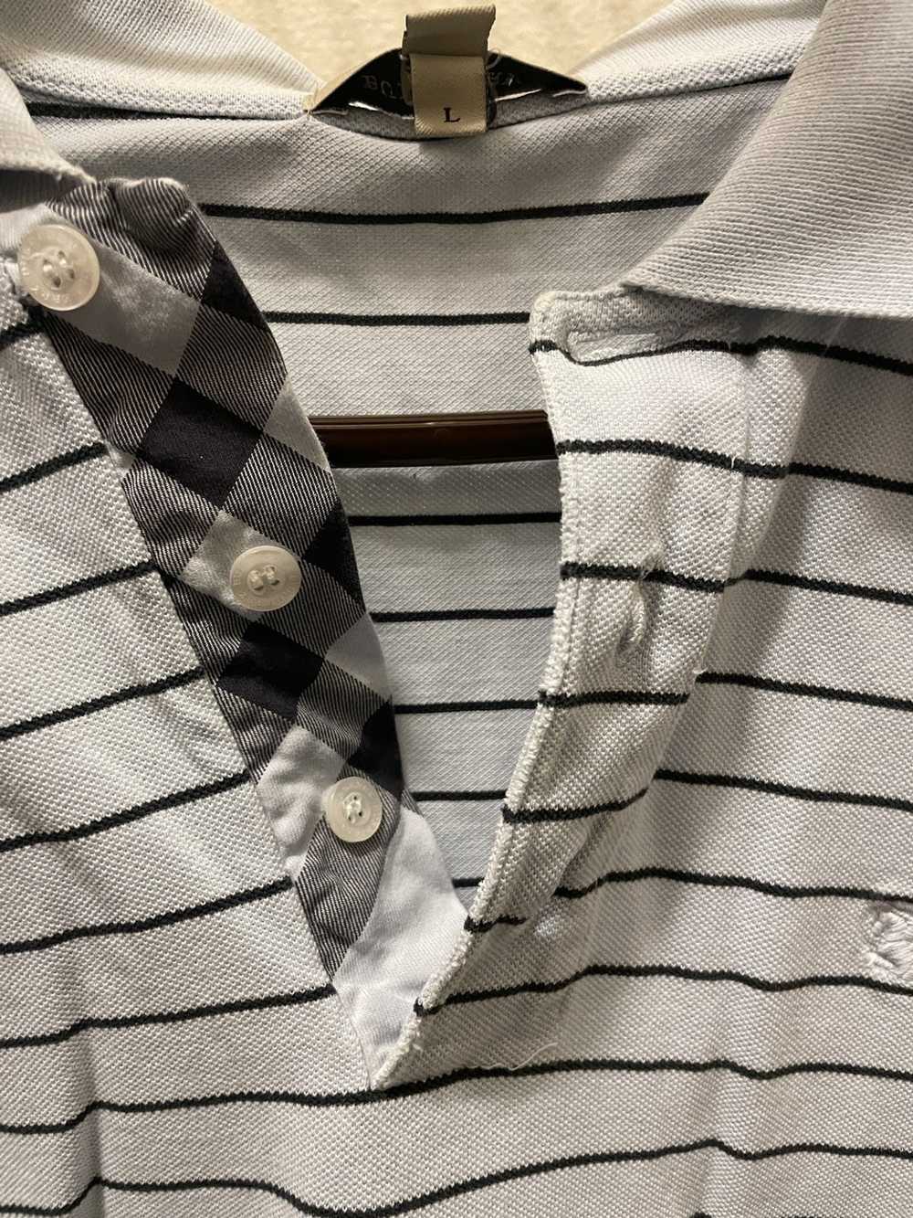 Burberry Vintage Burberry Short Sleeved Polo Shirt - image 6