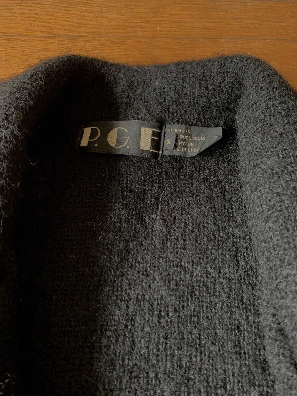 Vintage 80s Black Mohair Cardigan Sweater - image 4