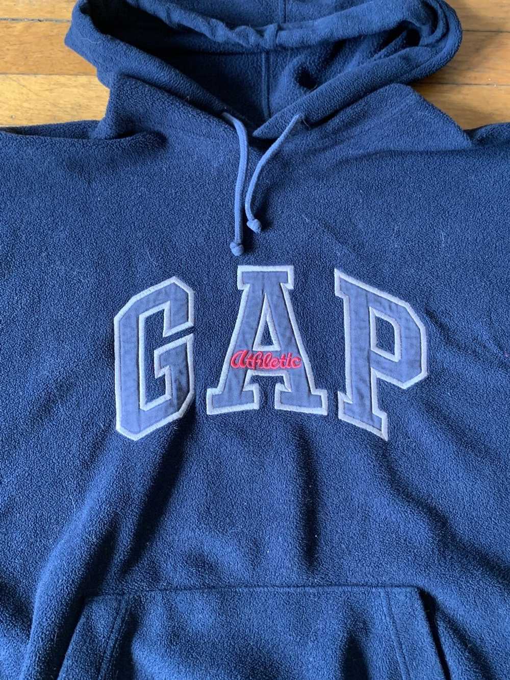 Gap × Vintage 90s Gap Spell Out Fleece Pullover H… - image 2