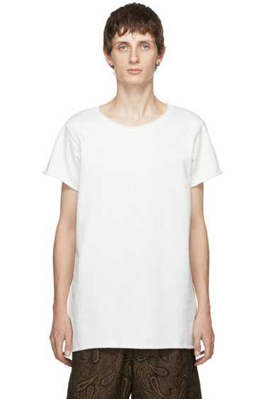 Italian Designers “Commas” Brand White Rolled Hem 