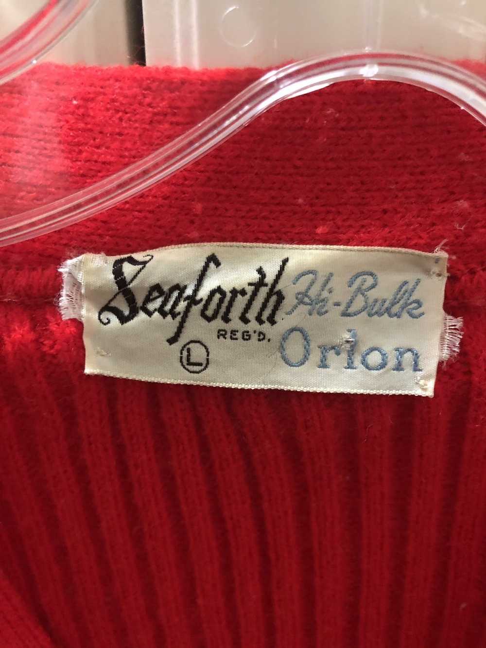 Handknit × Vintage Super rare 60s Orlon knit card… - image 2