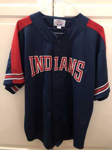 VTG Cleveland Indians Lady Slugger Embroidered Button Jersey S Guardians MLB