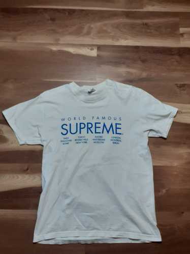 Supreme world best sale famous tee