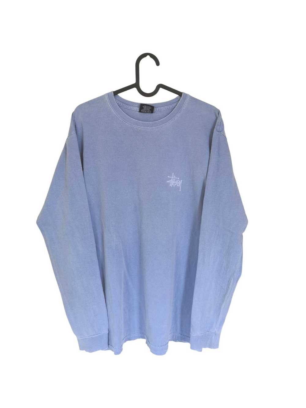 Stussy Stussy long sleeve tshirt baby blue washed… - image 2