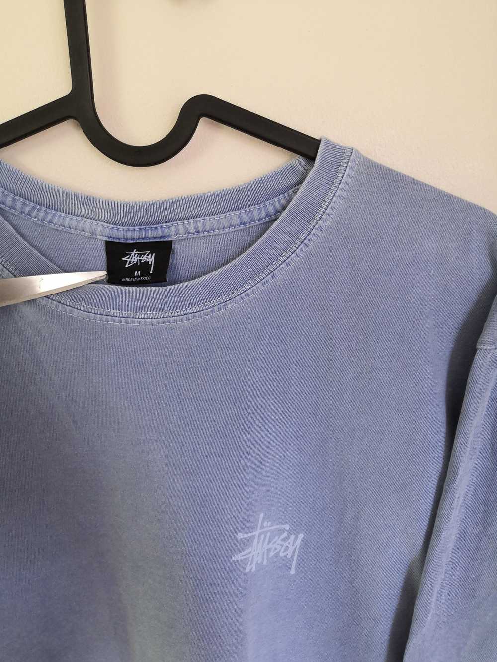 Stussy Stussy long sleeve tshirt baby blue washed… - image 3