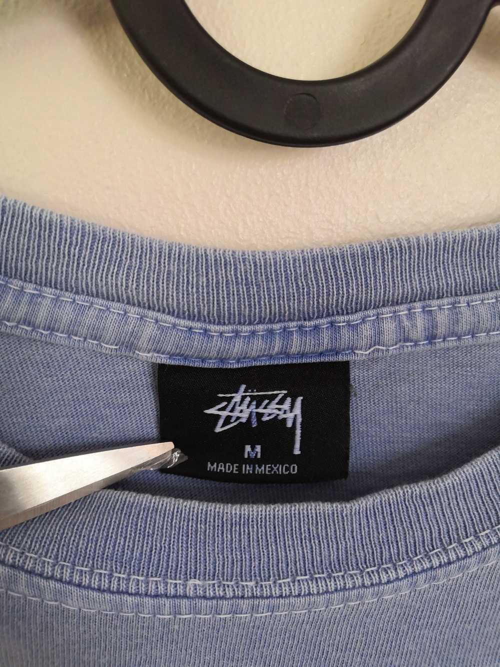 Stussy Stussy long sleeve tshirt baby blue washed… - image 4