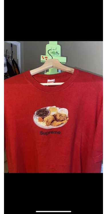 Supreme chicken dinner sale tee red