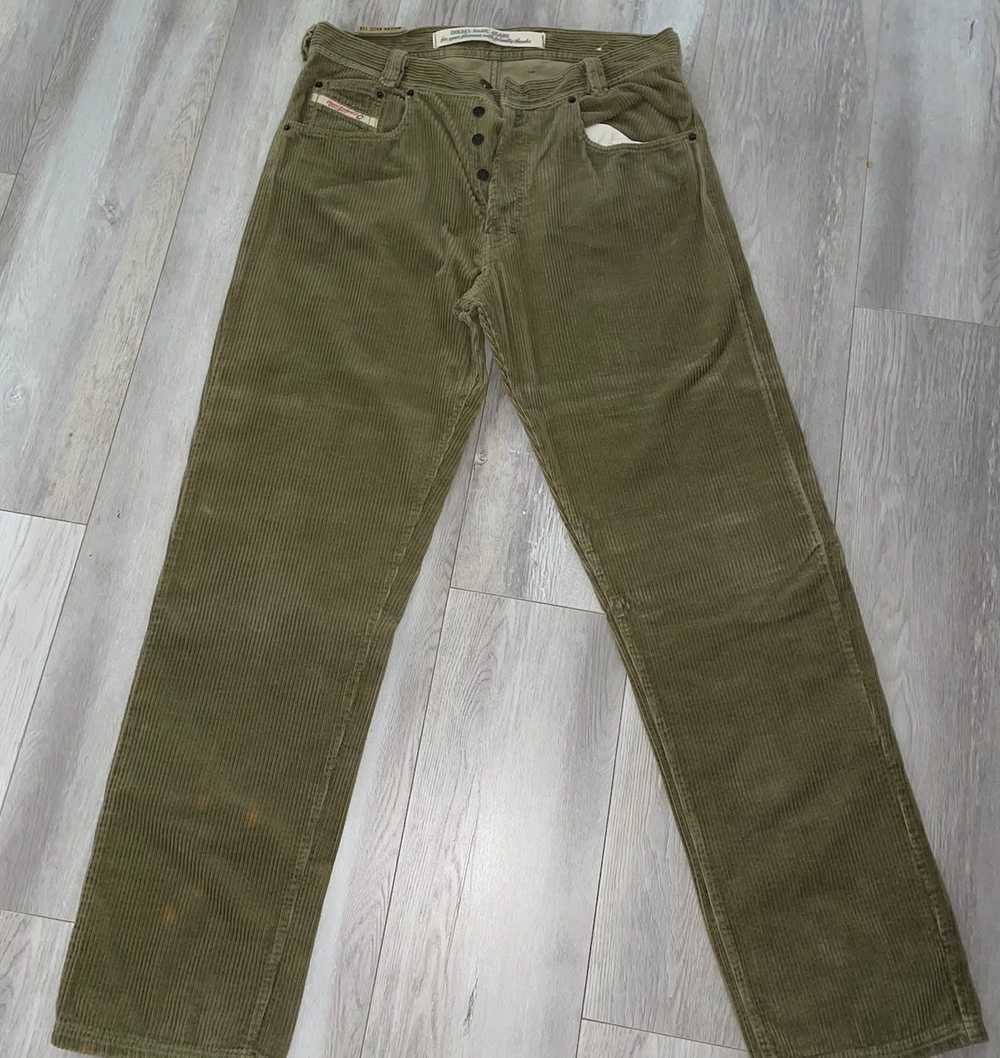 Diesel Vintage Green Corduroy Jeans - image 1