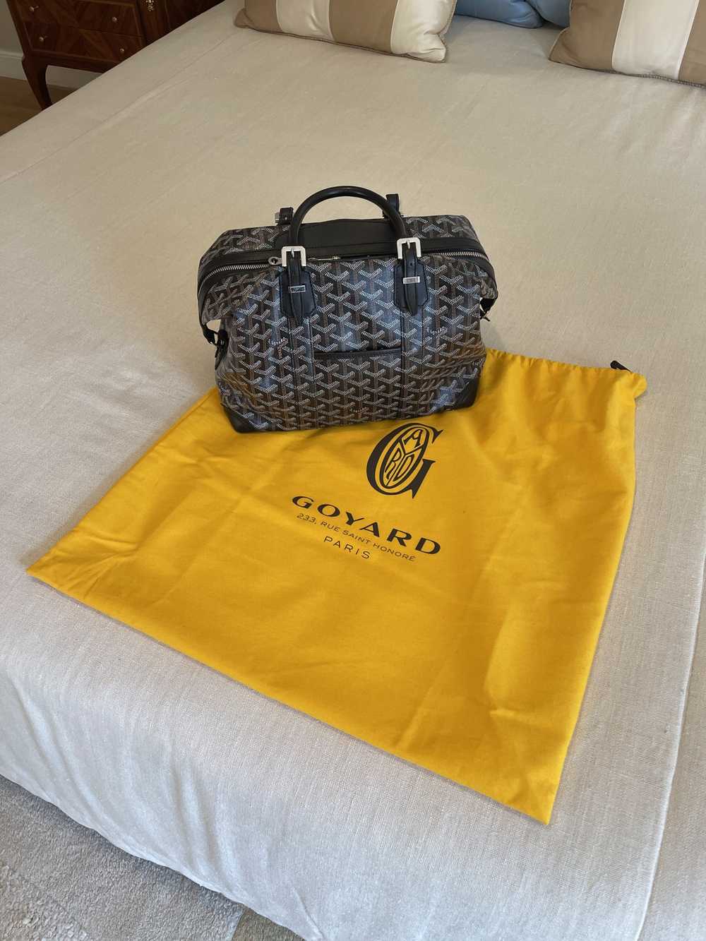 Goyard Yellow Goyardine Canvas And Chevroches Calfskin Boeing 45 Silver  Hardware Available For Immediate Sale At Sotheby's