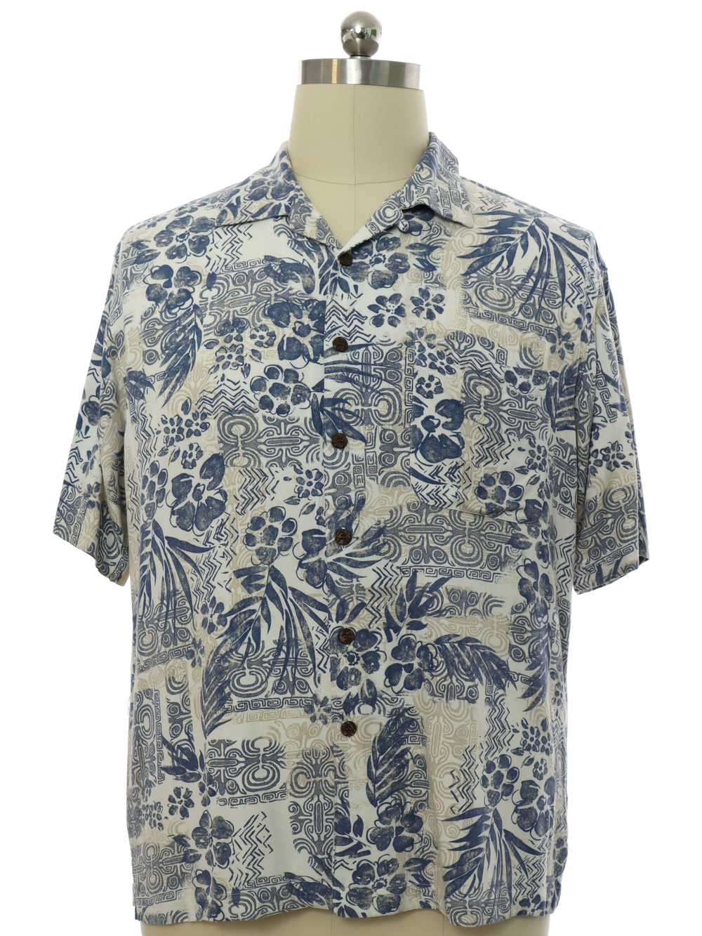 1990's Caribbean Joe Mens Caribbean Joe Rayon Hawaiia… - Gem