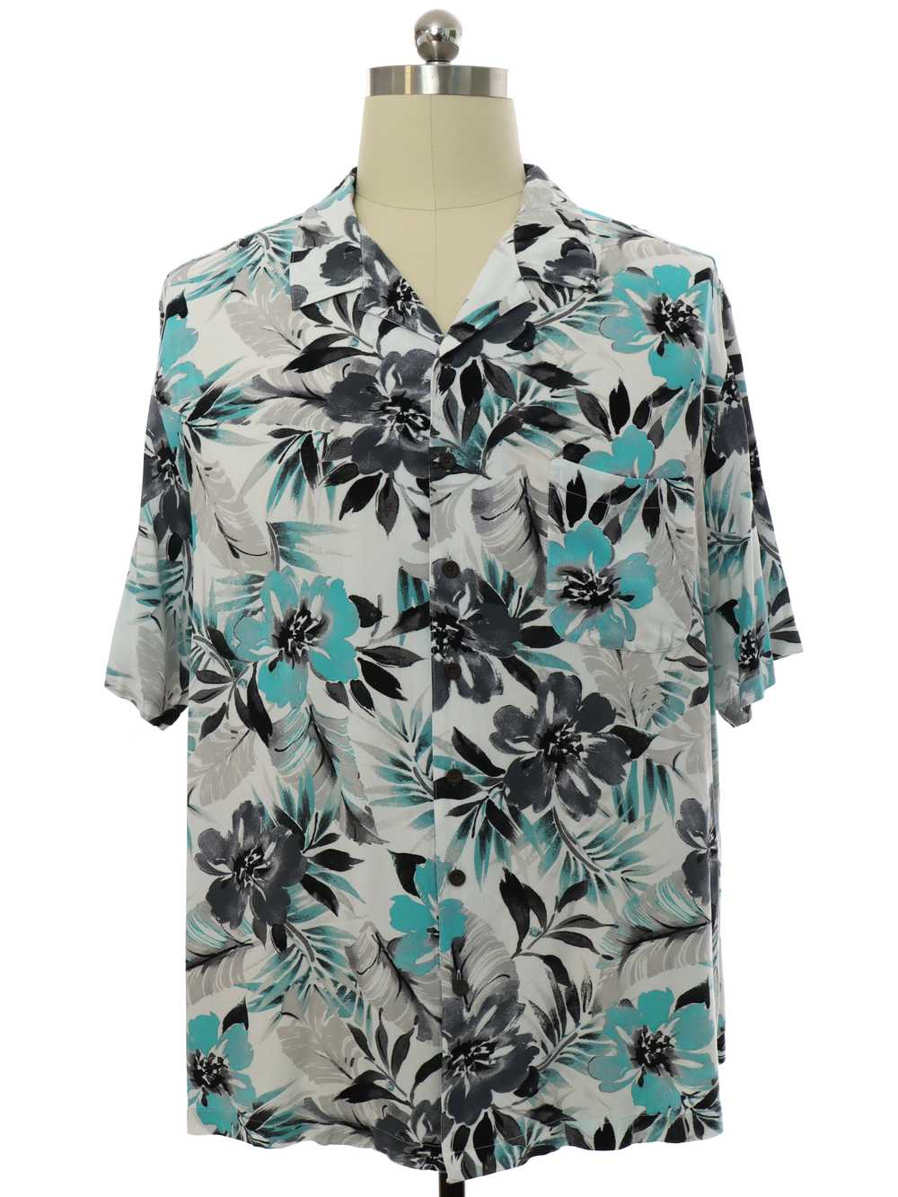 1990's Mens Rayon Hawaiian Shirt - image 1