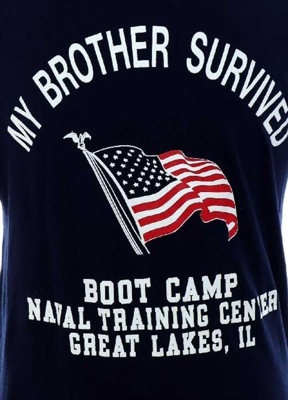 1990's Soffe Shirts Unisex Navy Great Lakes Boot … - image 2