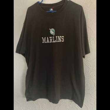 Vintage Marlins 90S Genuine X-Large Button up Baseball Jersey Like