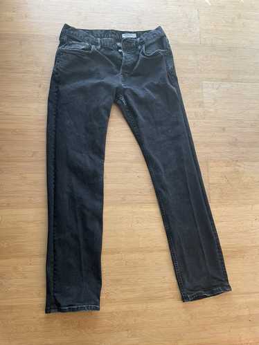 AllSaints Cigarette Washed Black Mens Button Fly on sale Mens Jeans Size 34x32 NWT 169$