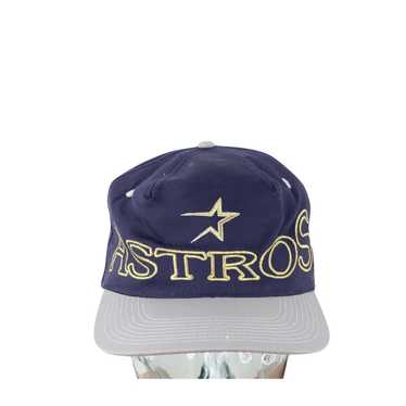 HOUSTON ASTROS Script Vintage Snapback Hat Cap Vintage 90s 