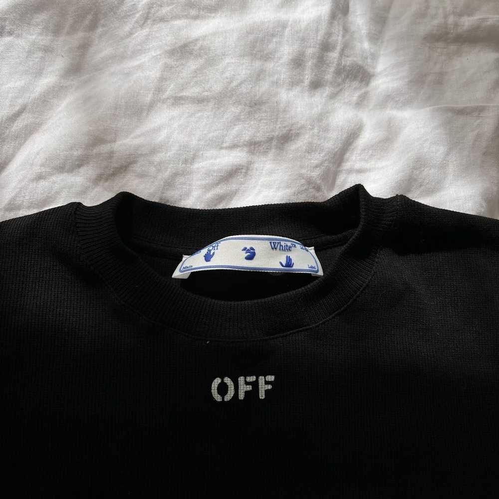 Off-White Off-White Ribbed Crop Top - image 2