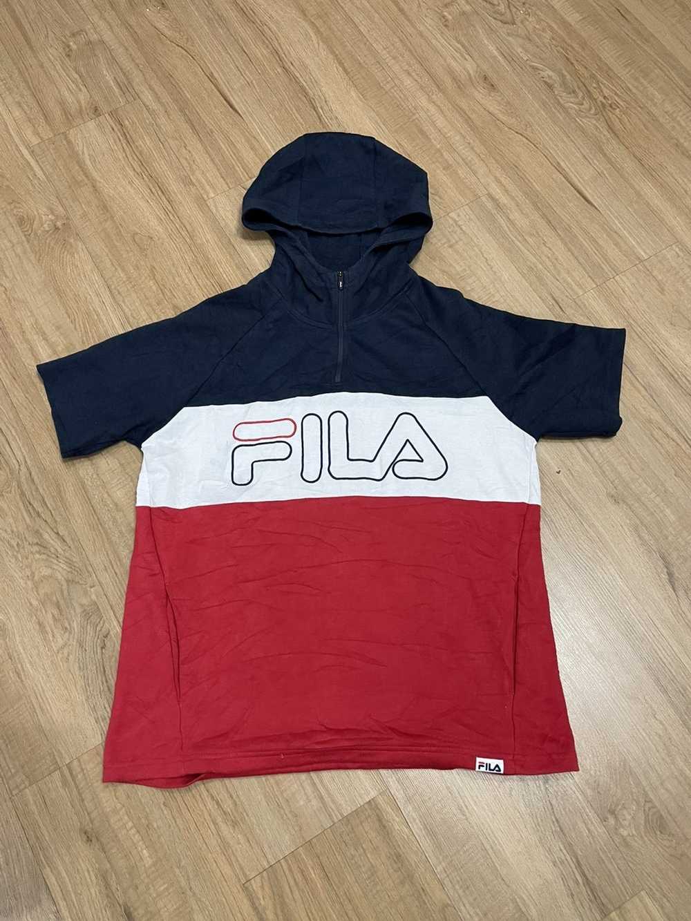 Fila × Streetwear Fila iconic color short sleeves… - image 1