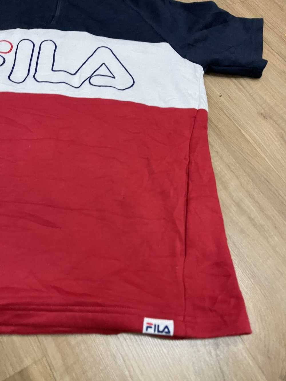 Fila × Streetwear Fila iconic color short sleeves… - image 2