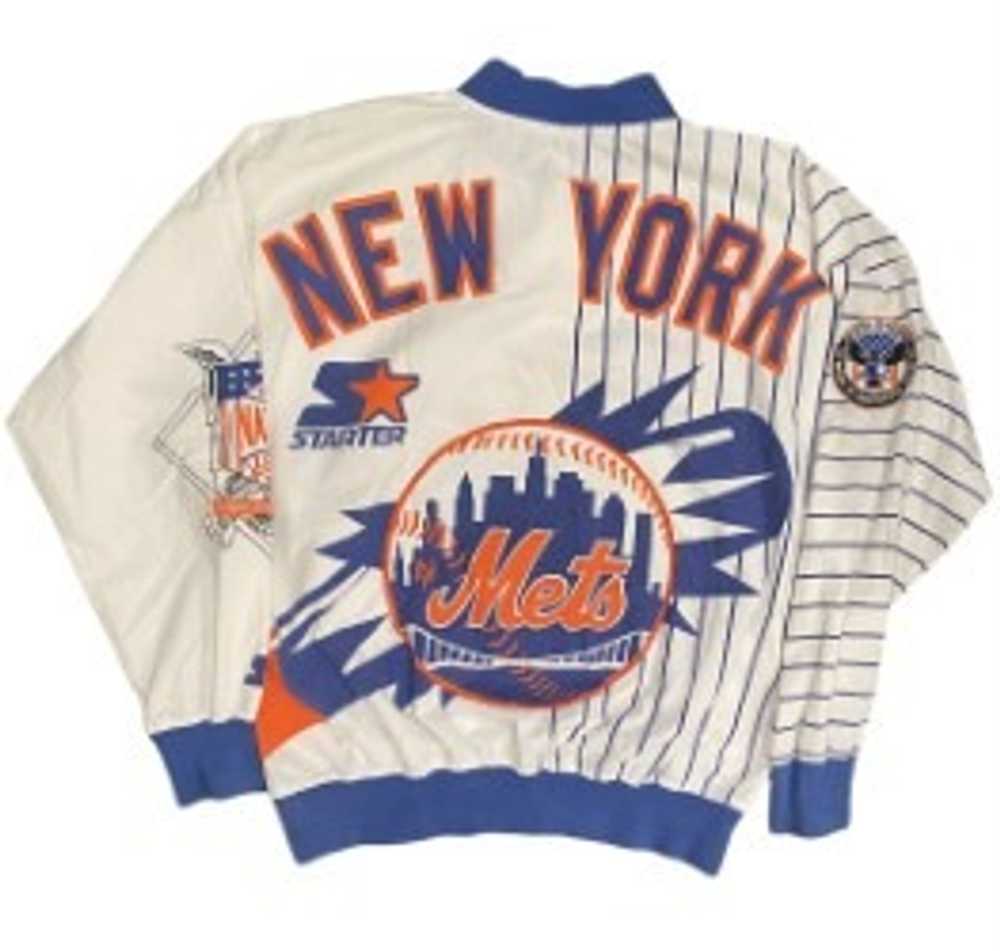 Starter New York Mets 1/4 Button L/S - image 2