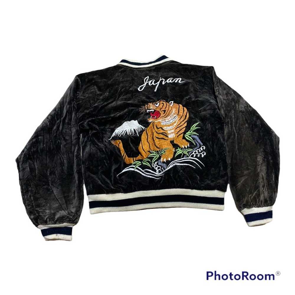 Sukajan Souvenir Jacket VINTAGE TIGER VELVET SUKA… - image 2