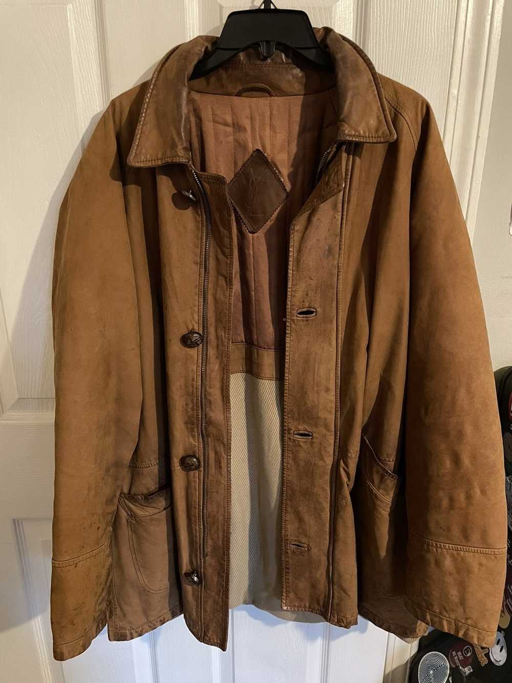 Ysl Pour Homme Light Brown YSL Leather Jacket - image 1