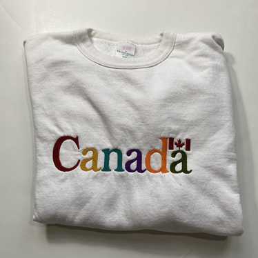 Mondetta Sport Canada Spellout Biglogo Embroidery Crewneck