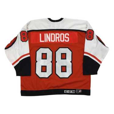 90's Eric Lindros Philadelphia Flyers Starter Black NHL Jersey Size XL –  Rare VNTG