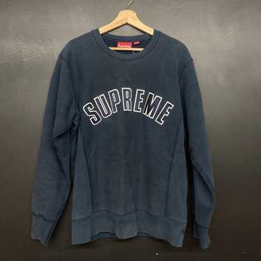 supreme arc logo crewneck navy/orange size L 2012-2013 era