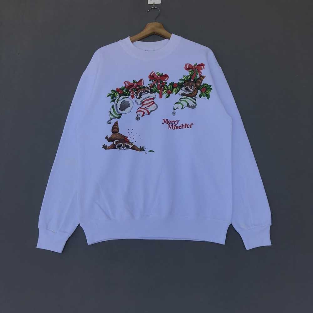 Japanese Brand × Vintage Merry Mischief Sweatshir… - image 1