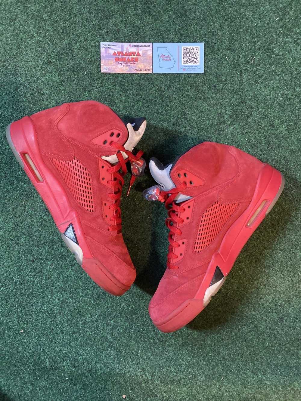 Nike Air Jordan 5 Retro Red Suede 2017 - image 2