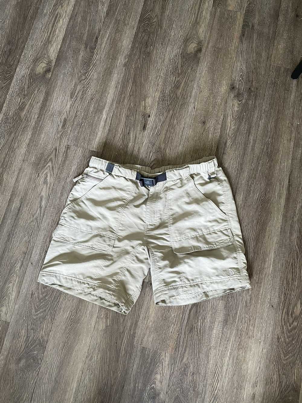 The North Face Khaki North Face Cargo Shorts - image 1