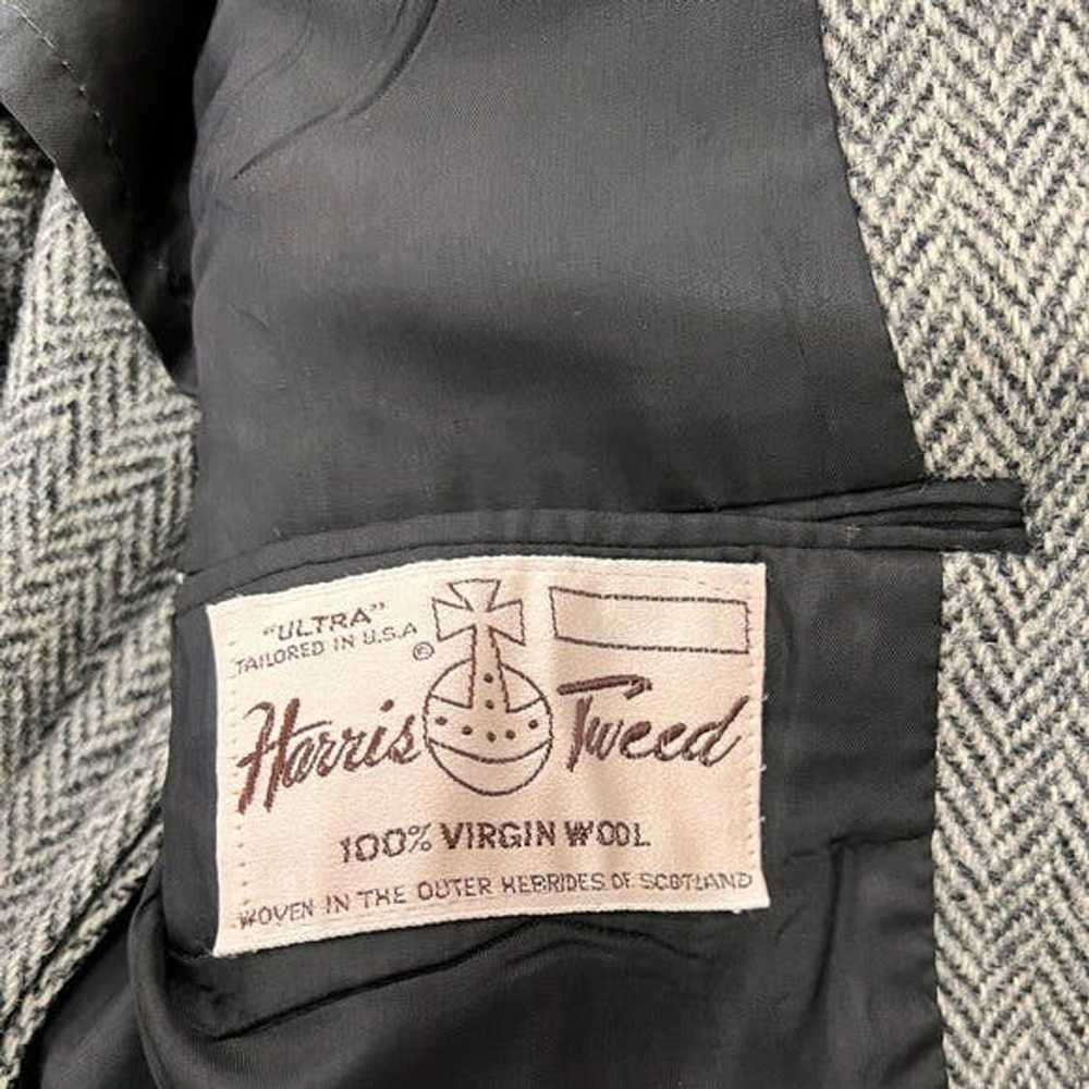 Vintage Vintage Harris Herringbone Tweed Virgin W… - image 8