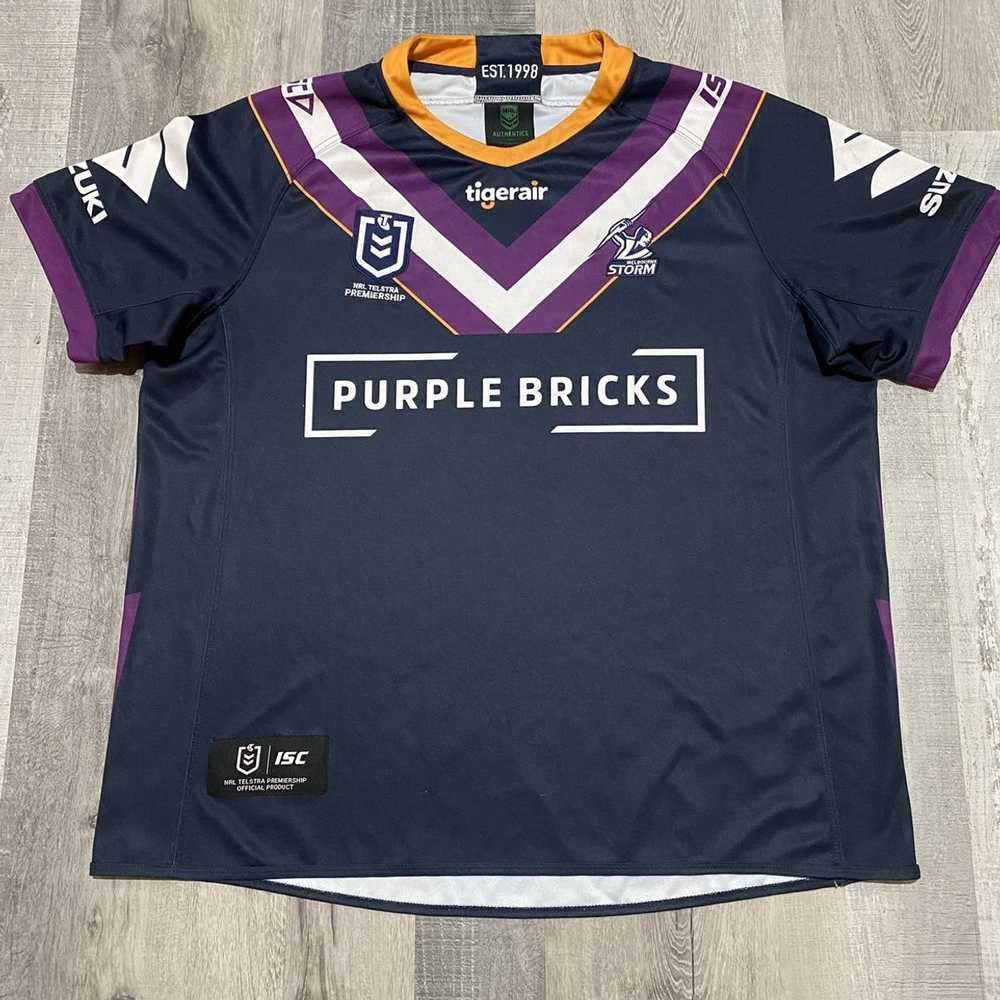 Jersey Melbourne Storm Purple Bricks Australia Ru… - image 1