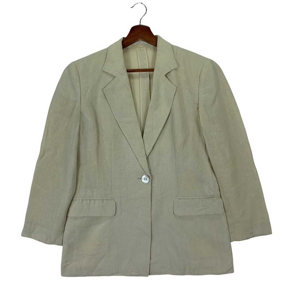 Burberry Vintage Burberrys Luxury Linen Blazer Co… - image 1