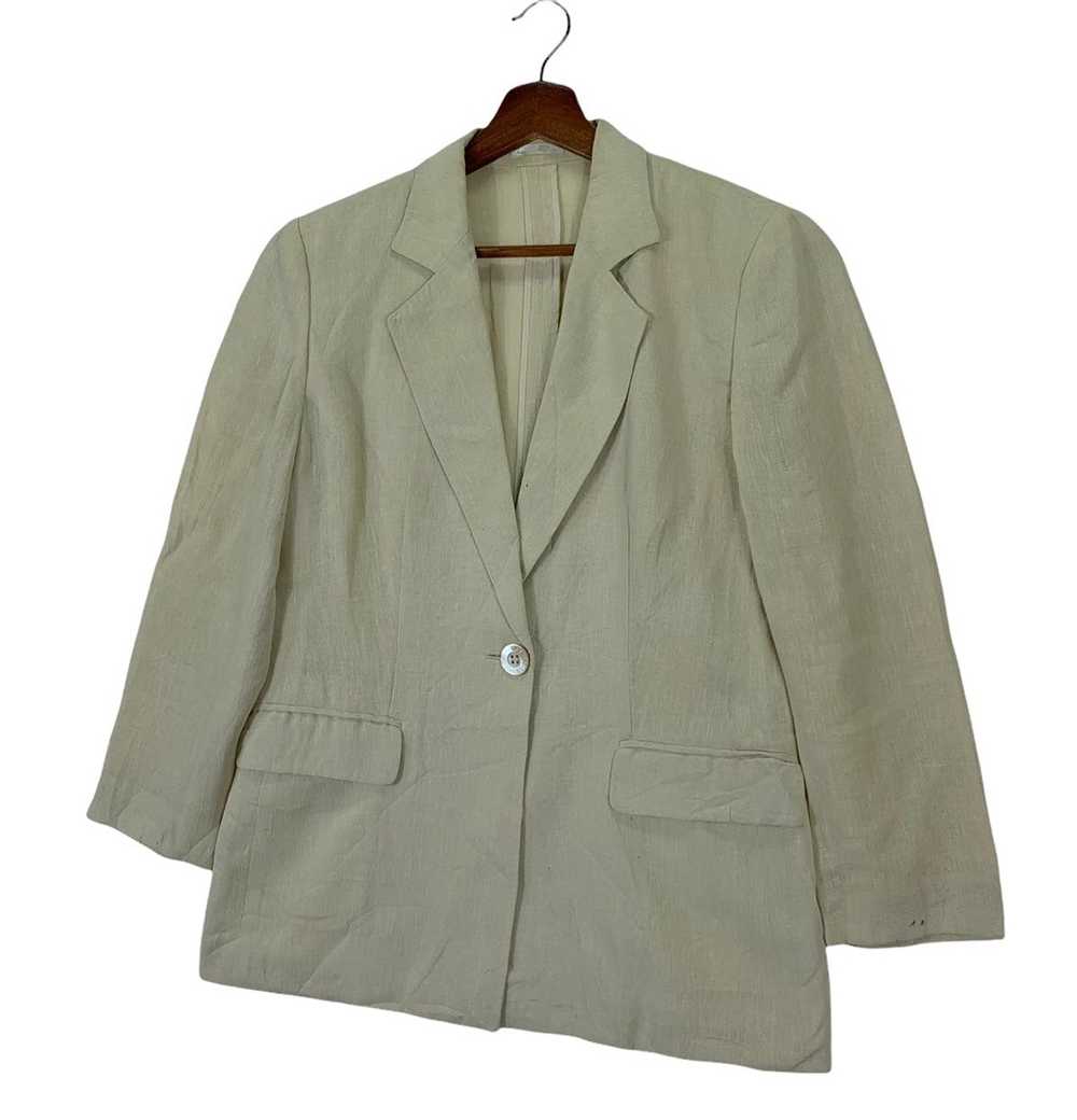 Burberry Vintage Burberrys Luxury Linen Blazer Co… - image 2