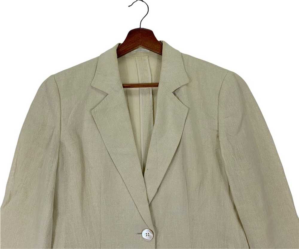 Burberry Vintage Burberrys Luxury Linen Blazer Co… - image 3