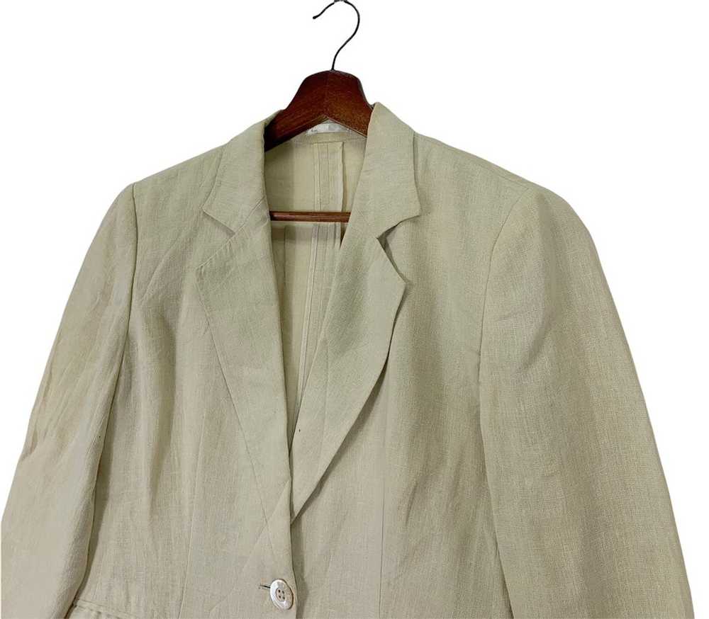 Burberry Vintage Burberrys Luxury Linen Blazer Co… - image 4